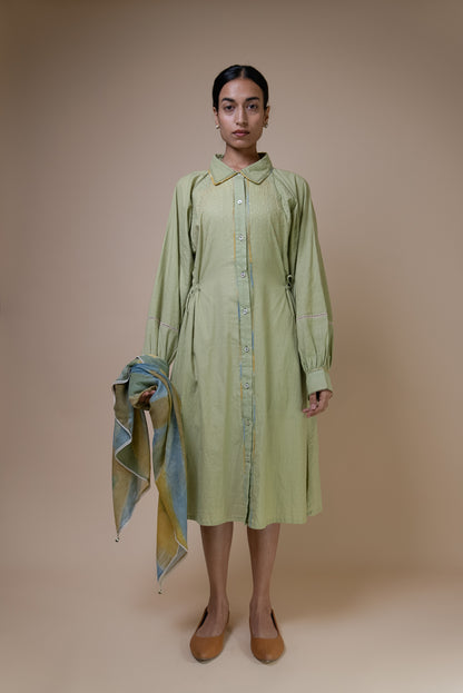 Meadows Embroidered Shirt Dress