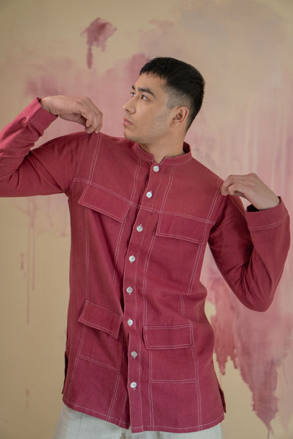 Phosphene Panelled Shirt