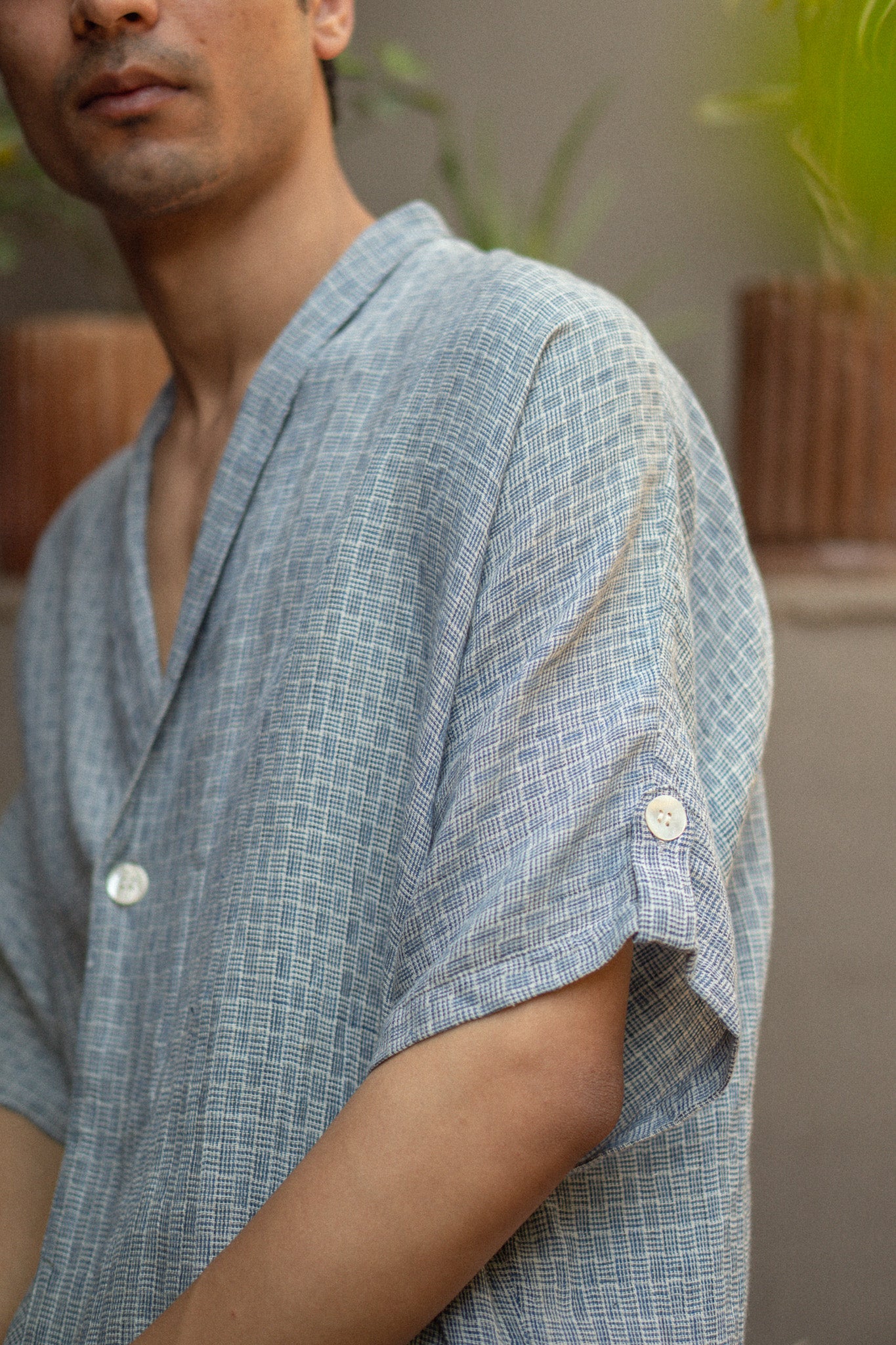 Effortless Edit Kimono Shirt - Indigo