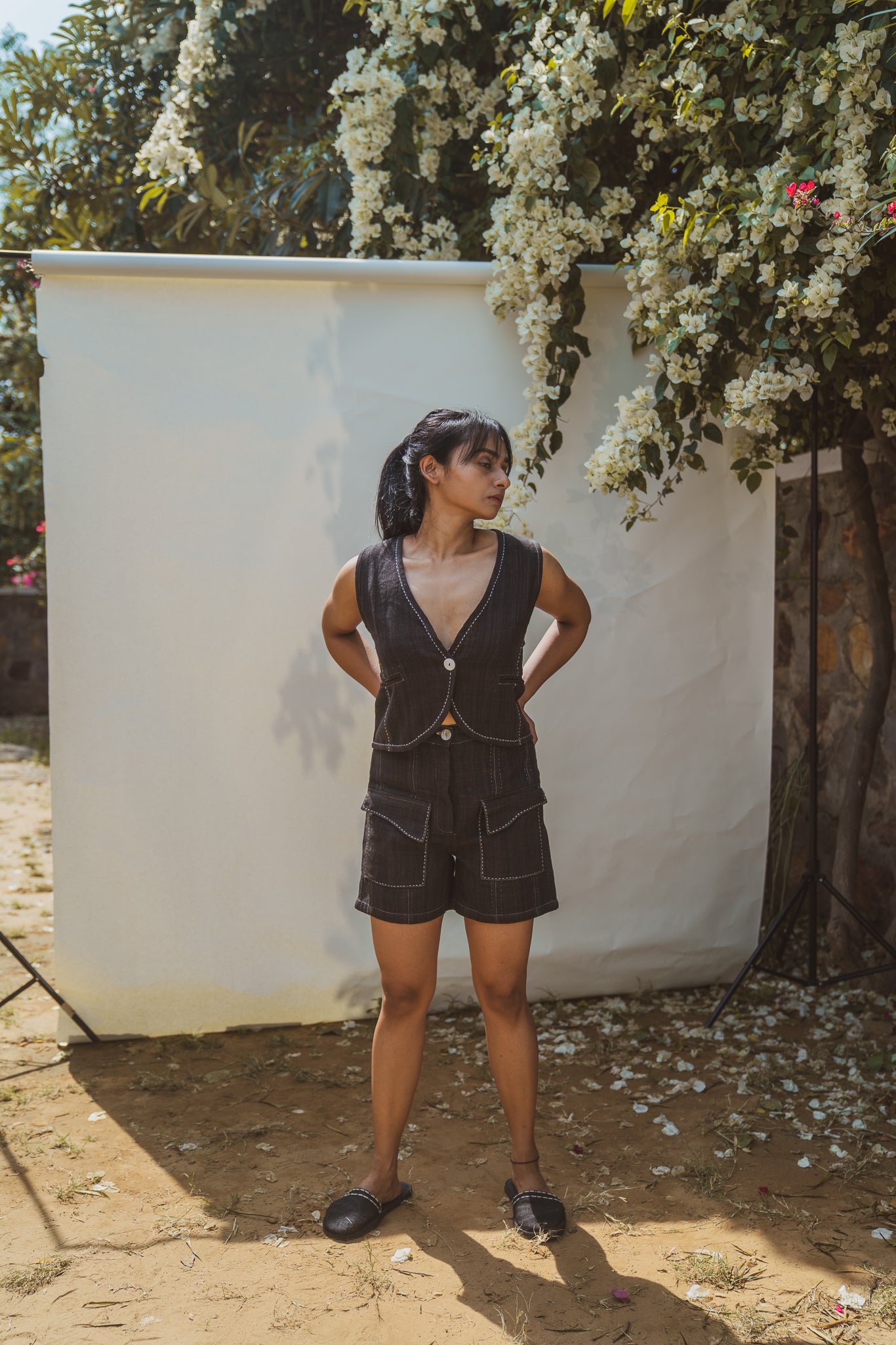 Sonder Waistcoat & High Waist Shorts