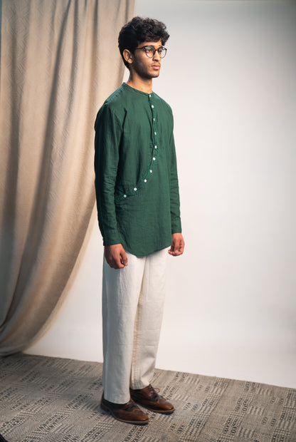 Rewind Angrakha Shirt & Kora Straight Pants