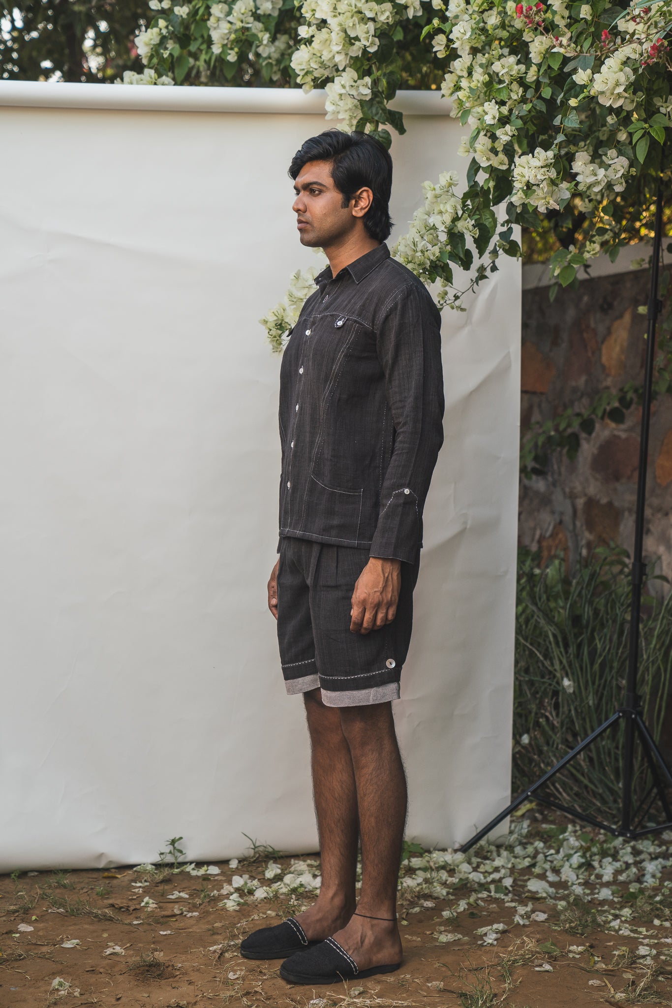 Sonder Panelled Shirt & Hem Detail Shorts