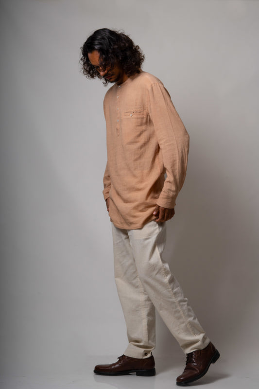 Beige Long Shirt- Sample 01- L/XL